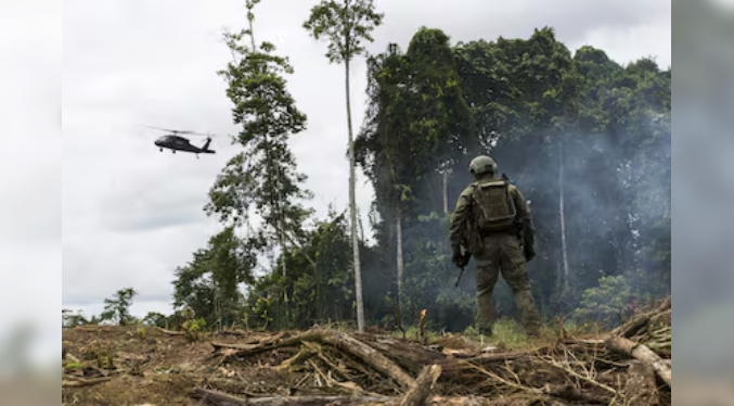 Ejército de Colombia ejecuta bombardeo contra el ELN en Cauca: Confirman ocho muertos