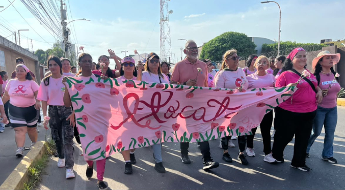 Alcaldía de Maracaibo realizó Caminata y Bailoterapia Rosa en Los Modines
