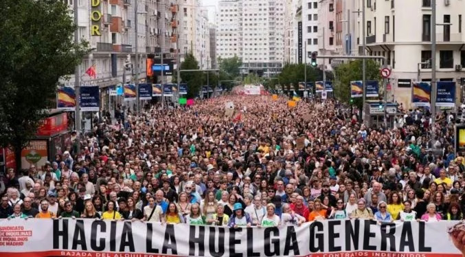 Sindicatos convocan huelga general en España el 11-Nov