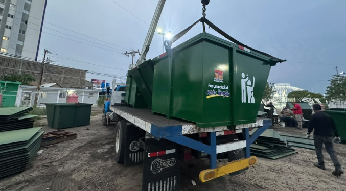 IMAU despliega contenedores en cinco parroquias de Maracaibo