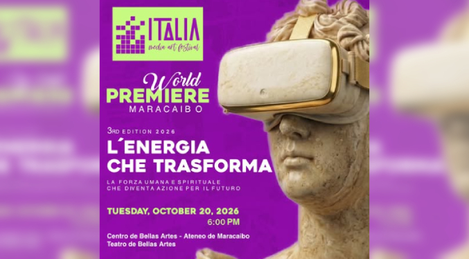 Maracaibo, sede del estreno mundial del ‘Italia Media Art Festival 2026’ en el CBA