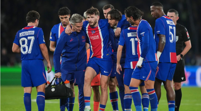PSG: Kvaratskhelia necesita cirugía por rotura de ligamento. Dembélé y Marquinhos con desgarros