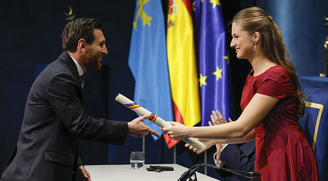 Messi añade el Premio Princesa de Asturias de los Deportes a su vitrina de trofeos