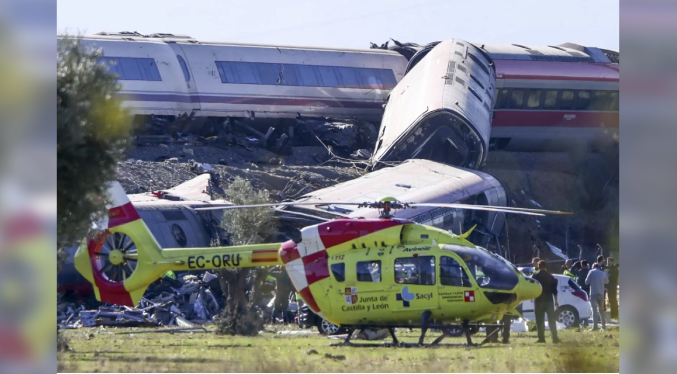 Aumentó a 64 la cifra de fallecidos por accidente ferroviario en España este 28-Oct