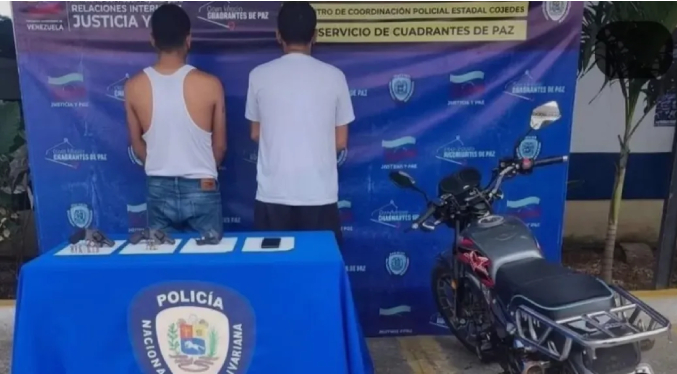 PNB captura a dos sujetos armados y con material de guerra en Cojedes