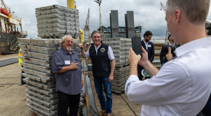EEUU recibe el primer cargamento de aluminio venezolano en casi una década