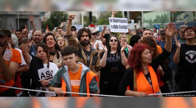 Manifestación en Madrid por el derecho a la vivienda