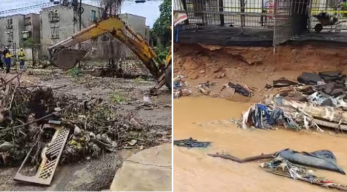 Cañada que cruza El Varillal socava unos 25 metros del cauce embaulado